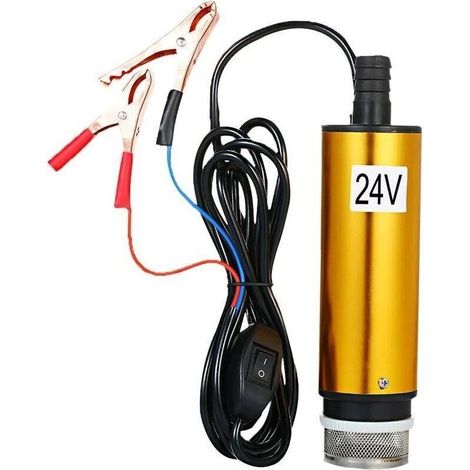 Pompe Submersible Pour Le Pompage De L'eau De Gasoil 51mm Pompe De Transfert De Carburant Ravitaillement Avec Tamis Filtrant, DC 24V (1/4)