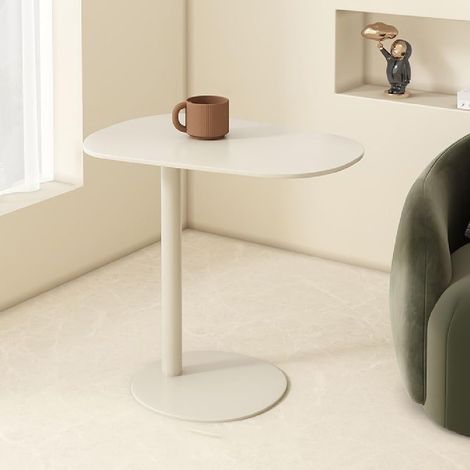 Modern C-Shaped End Table, Small Sofa Side Table Metal Side Table for Couch and Bed Snack Table Tray Table for Living Room Bedroom (1/5)