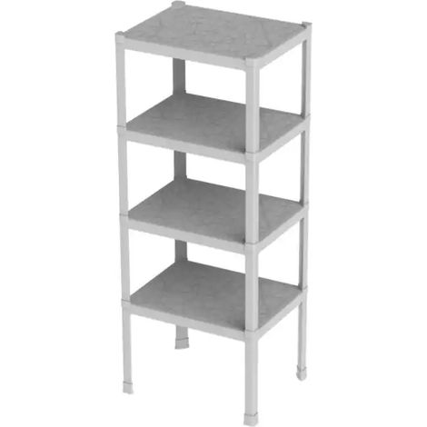 Bama Scaffale Organizzatore Multiuso 4 3 Piani (75x60x184cm) - Sabbia - (1/4)