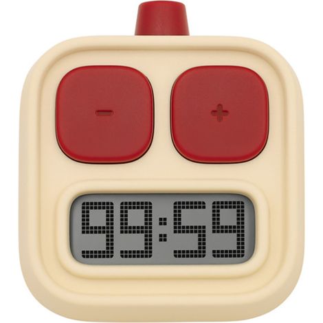 Timer da cucina digitale con schermo LCD, timer portatile a forma di robot per il conto alla rovescia in cucina, DC 3V. (1/5)