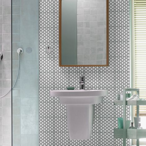 Sticker Mural Carrelage adhésif Cuisine Salle de Bain - 60 STICKERS CARRELAGES ORIENTAL AKBOU - 60stickers10x10cm (1/5)