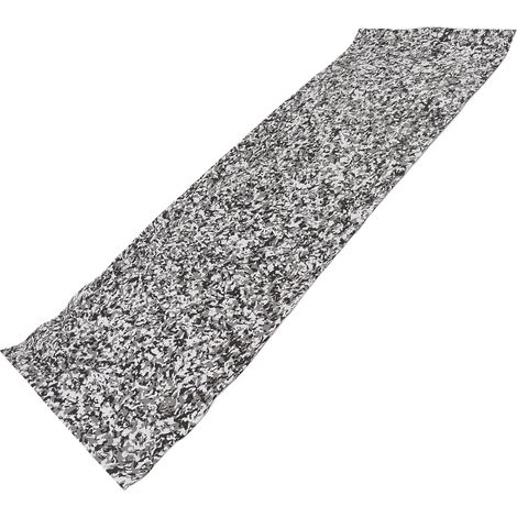 Tapis de sol camouflage EVA 240 x 90 cm, résistant aux chocs et à l'eau, isolation thermique, pour bateau, yacht, piscine, noir, gris, blanc (1/5)
