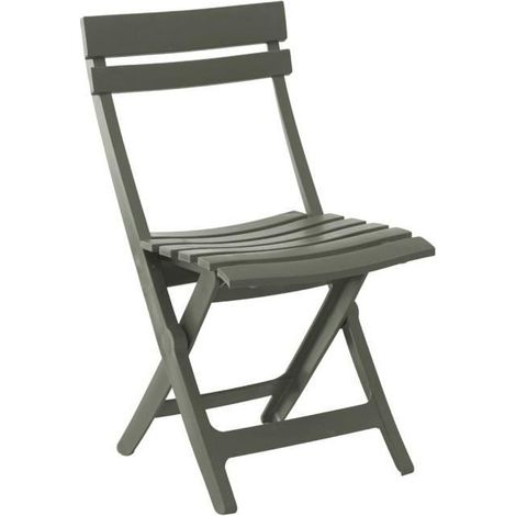 Silla plegable - GROSFILLEX - Miami - Forest green - Resina