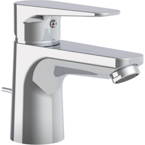 RUBINETTO MISCELATORE MONOCOMANDO CROMATO PER LAVABO SERIE ORANGE - SCARICO 11/4 - PAF