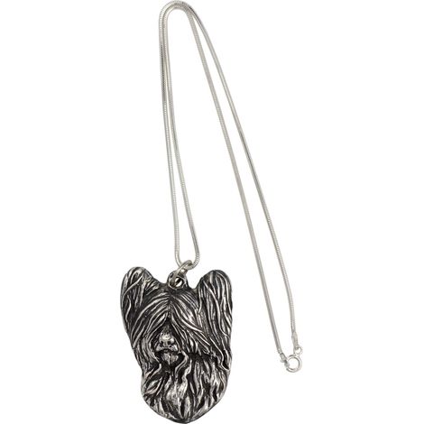 Collana con ciondolo a forma di serpente Skye Terrier, gioiello unico per gli amanti dei cani, ciondolo unico di Art-Dog (1/5)