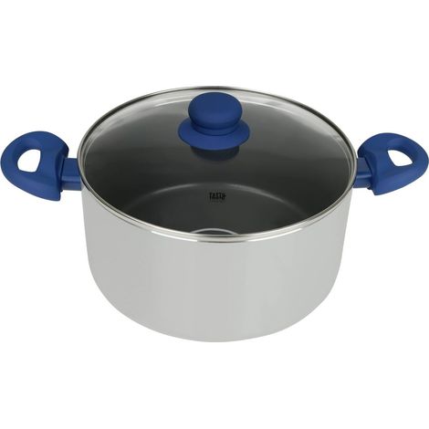 Faitout avec dosage d'huile et couvercle 24 cm Tasty Casserole