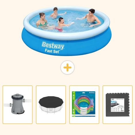 Bestway Bestway Fast Set Ronde - 366x76 cm - 5-pièces S317 (1/5)