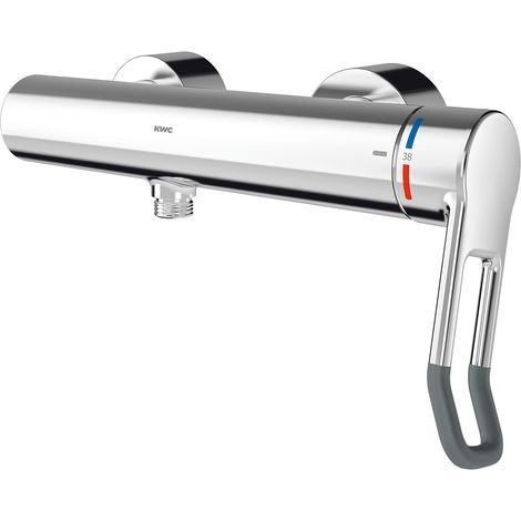 KWC AR Thermostat-Wandbatterie, F4, EHM,  für Handbrause, Hebel 118 mm