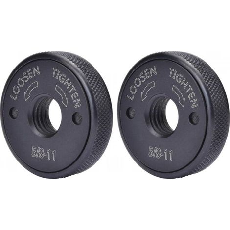 Écrou à bride pour meuleuse d'angle, filetage 5/8"-11, contre-écrou auto-serrant, fixation pour outil de meulage, lot de pièces de rechange compatibles meuleuse d'angle (1/4)