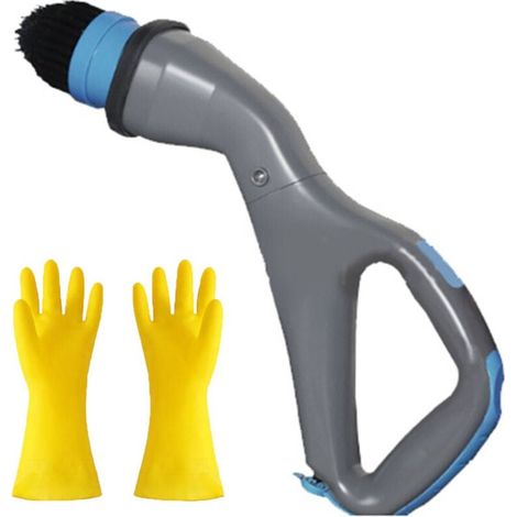 Brosse De Nettoyage Hurricane Gris Euro Jauge 1 Avec Gants Latex Épaissis Oxford 1 Paire (1/3)