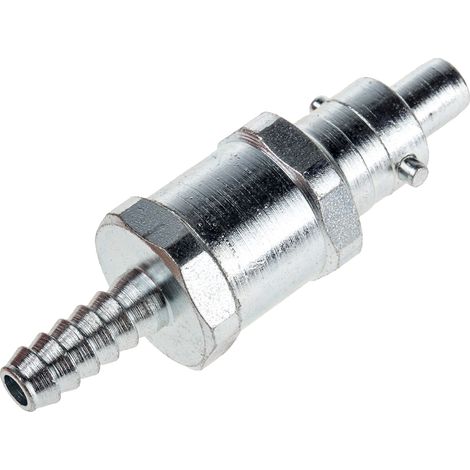 Raccord rapide pneumatique RS PRO, Tuyau cannelé vers Mâle G 1/4 Mâle 6.35mm 1/4pouces PCL en Acier ( Prix pour 1 ) (1/2)