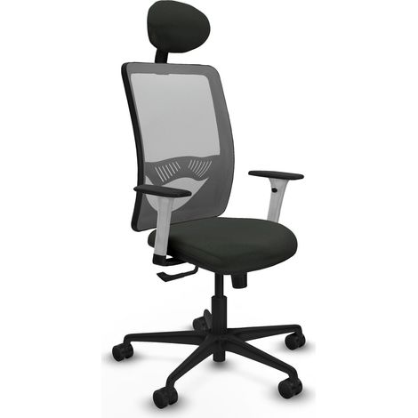 Chaise de bureau piqueras y crespo Zulema blanc mousse découpée (1/2)