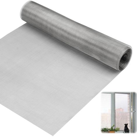 Grillage Anti Rongeur, Grillage Fine Maille 30x200cm Diamètre du Trou 1mm Grillage Métallique en Acier Inoxydable 22 Mailles pour Ventilation et Filtration, Portes, FenêTres, Jardins et ClôTures (1/5)