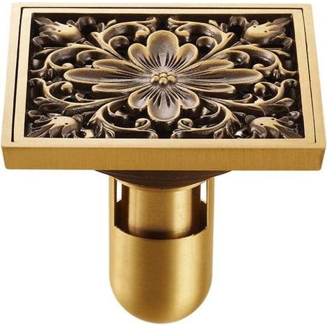 Vtizikl Siphon de Sol en Acier Inoxydable épais, Salle de Douche WC Blanchisserie Jardin Siphon de Sol extérieur Carré Salle (1/5)