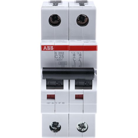 Disjoncteur S200 2P C 25 6kA - ABB2CDS252001R0254 (1/2)