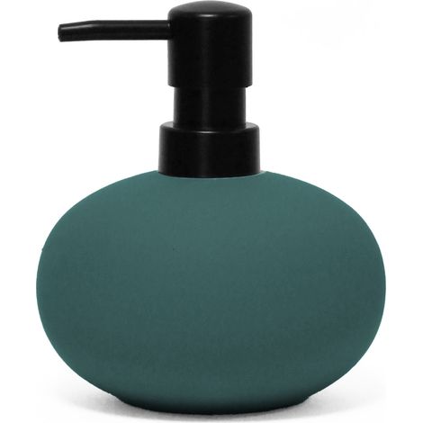 Distributeur de savon en gres 12 cm Mambos emeraude (1/2)
