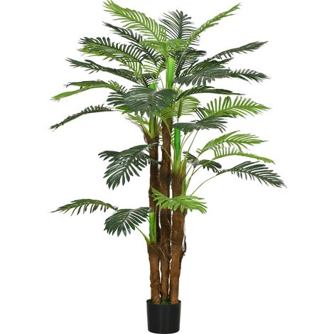 Palmier artificiel de 160 cm avec 36 branches, plante décorative pour intérieur et extérieur (1/5)