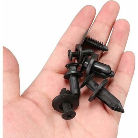 Clips de fixation pour voiture, 190 pièces, rivets en plastique, fixations de protection de différentes formes et tailles, universels pour les panneaux de garniture de porte de voiture. (1/5)