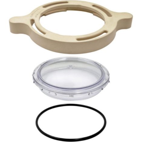 350090 Superflo Couvercle d'entrée de pompe de piscine avec came et clip de rampe, compatible avec les pompes de piscine et de spa, anneau de verrouillage
