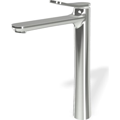 Serie flo miscelatore monocomando ottone cromato lavabo canna alta (1/2)