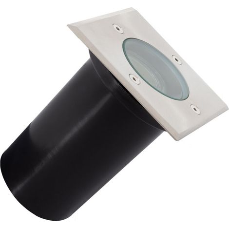 – Spot encastrable extérieur carré inox IP67 – 40W GU10 – Pour installations extérieures – Design élégant et discret (1/5)