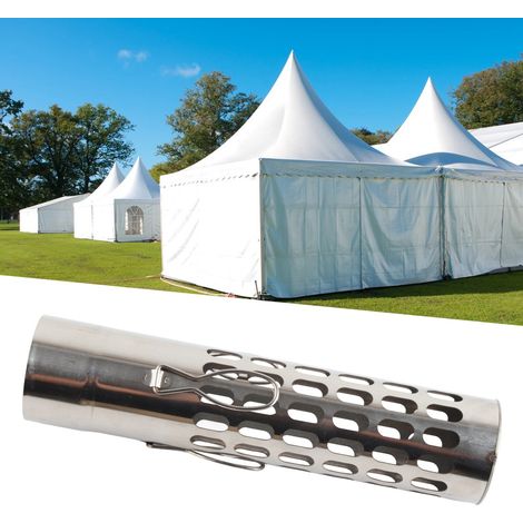 Hotte pour tuyau de cheminée de camping en acier inoxydable, modèle ventilation couverture anti-pluie, résistante à l'eau et durable, pour protection contre l'eau et températures élevées, application  (1/5)