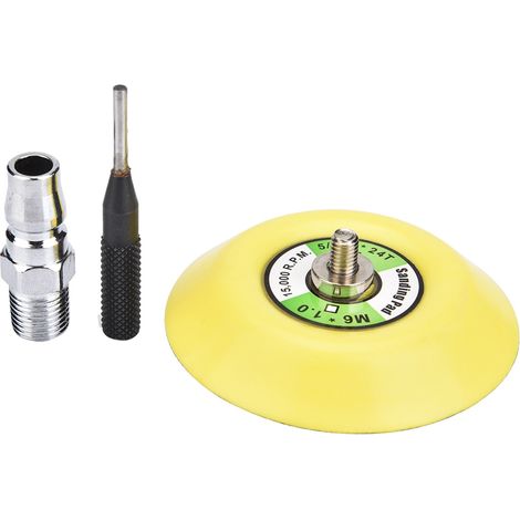 Ponceuse pneumatique excentrique avec disque de meulage de 5 cm, polisseuse pneumatique + disque de meulage de 7,5 cm (1/5)