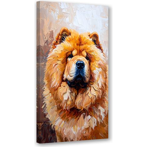 Tableau déco Chien Chow Chow Animal Nature 40x80 (1/4)