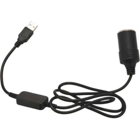 USB 5V une 12V Voiture Adaptateur Allume-Cigare CâBle Convertisseur