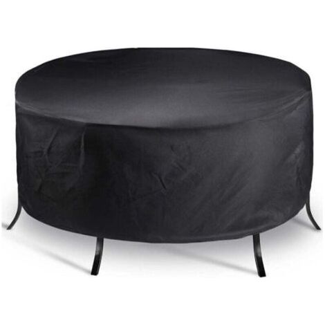 Round Garden Furniture Covers 200x94cm, XU, Waterproof Round Outdoor Table Cover, Protective Garden Furniture Cover 420D Fabric, Windproof - (1/4)