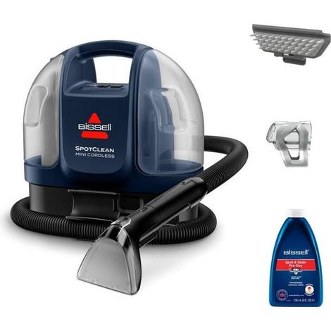 Bissell SpotClean Mini Cordless macchina per pulire il tappeto Portatile Nero, Blu
