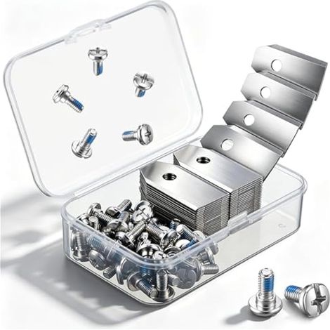 Lames de rechange 48 lames, compatibles avec Navimow I105e, Navimow I108e, lames de rechange en acier inoxydable et alliage de carbure de titane, avec 48 vis pointillées. (1/4)