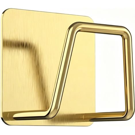 Support éponge doré sans perçage 50×50mm, lot de 10 (1/5)