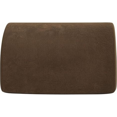 Wedge Cushion with Soft Velvet Cover, Velvet — Brown, Firm Yellow Foam Support — Length 50 × Height (1/5)