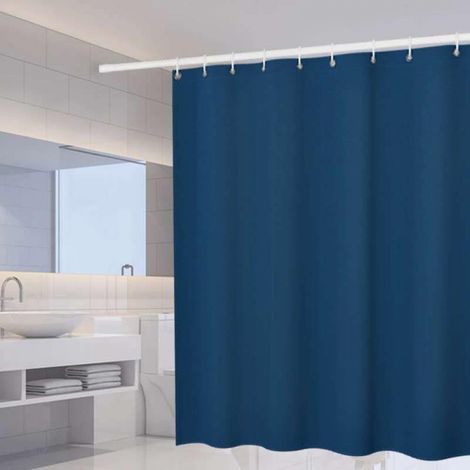 Rideau De Douche Interieur - Polyester 90 G M2 - Imperméable Et Anti-Moisissure - 180 X 180 Cm - 1 Pièce (1/5)