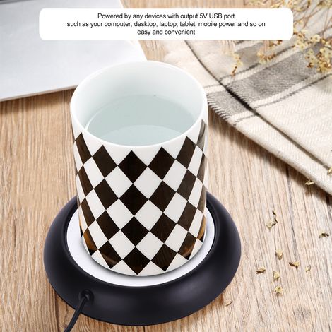 Chauffe-tasse USB aspect bois - Gardez votre boisson au chaud (1/5)