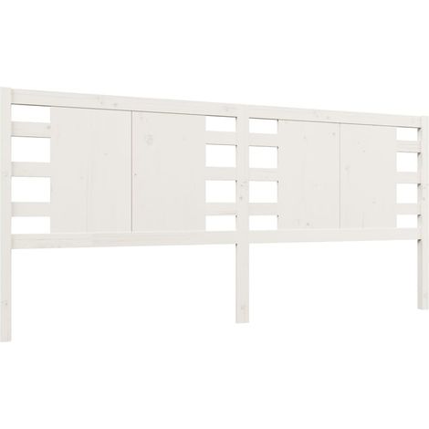 Cabecero accesorio para dormir mueble dormitorio 206 x 4 x 100 cm madera de pino blanco TDL0203714