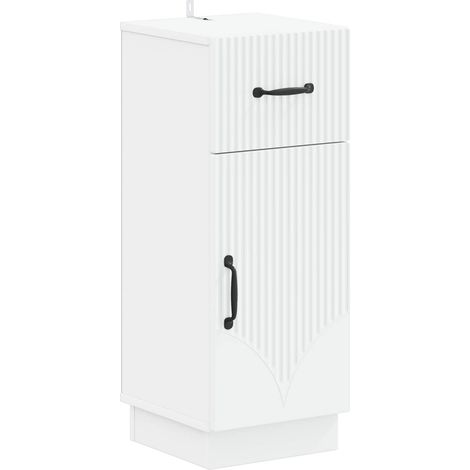 vidaXL Mobiletto da Bagno HOORN Bianco 30 x 31 x 77 cm (1/5)