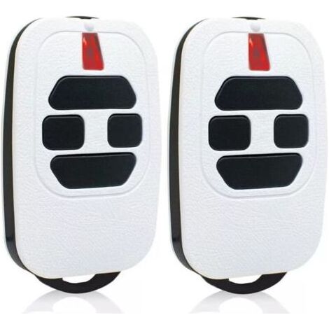 Lot de 2 Telecommande Portail 433,92MHz Compatible avec GTI2/4, GT2/4, Mio TR2/4, Mio TR2N/4N Télécommande pour Porte de Garage(White) (1/4)