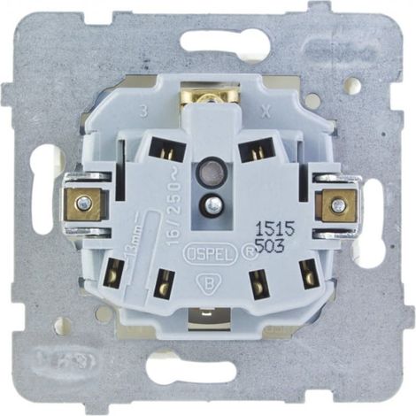 Karo Einzelsteckdose mit/mit ecrufarbener Perle GP-1SZ/m/42