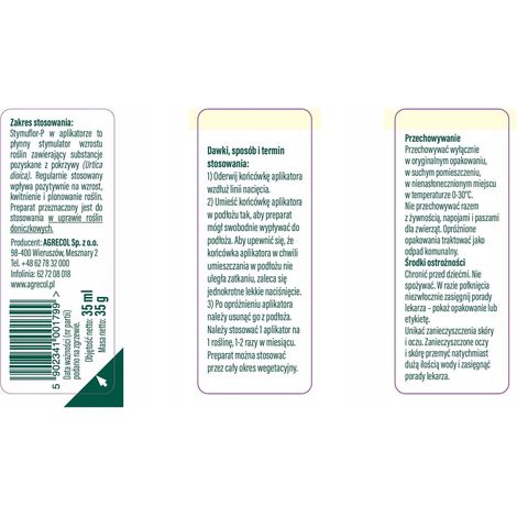 Concentré stimulateur de croissance végétale Stymuflor-P 35 ml d'ortie
