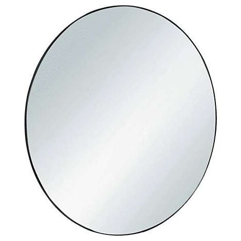 BOITE A DESIGN Specchio Decorativo Rotondo Nero Ø 50 cm per Parete