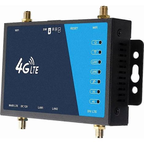 Routeur sans fil 4G version UE avec emplacement pour carte SIM, pare-feu et prise UE (1/5)