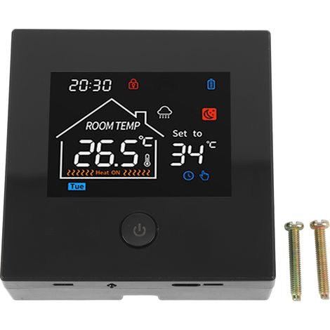 Thermostat de maison intelligente, alimenté par batterie, four mural suspendu, contrôleur de température Programmable (1/5)