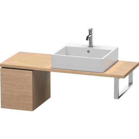 Meuble bas console L-CUBE 400x320x477mm eu chêne
