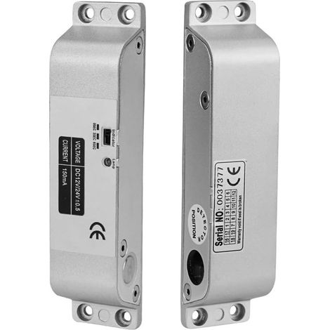 Verrou électrique 12V Fail Safe NC pour contrôle d'accès porte simple DC12V, mode NC, serrure de porte à pêne électronique avec fonction de retard pour l'accès aux systèmes de contrôle d'accès (1/5)