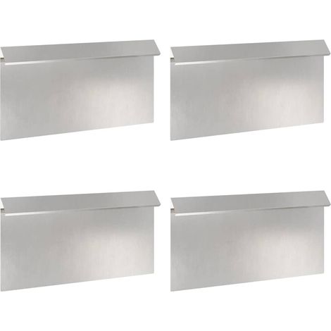Clôture à escargots 4 pcs Argent 50 x 3,5 x 25 cm CFW939434 (1/5)