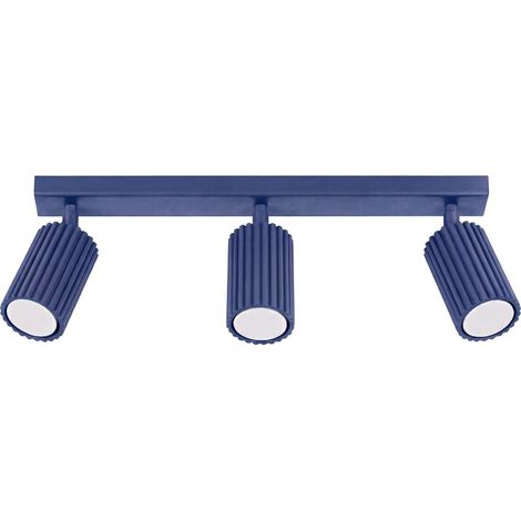 Plafones Karbon ultramar aluminio 3xGU10 45cm Sollux (1/5)