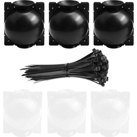 6 Pièces Boules D'enracinement pour Greffage de Plantes et Boutures Noir et Blanc (1/4)