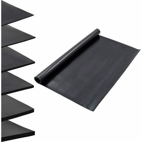 vidaXL Alfombra para el suelo Negro 1,2 x 2 m Goma (1/2)